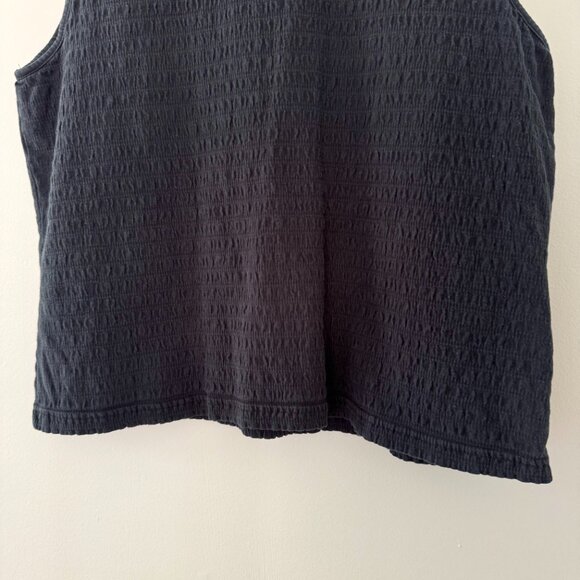 Talbots Petites Black Textured Tank Top (M) - Picture 6 of 9